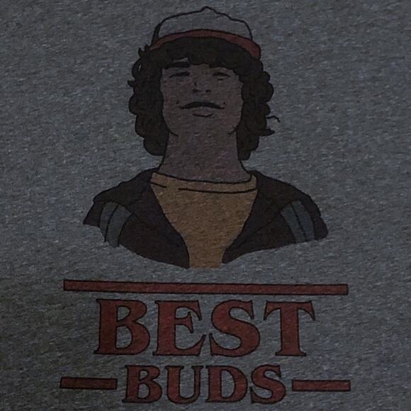 Stranger Things Best Buds Dustin Racerback Tank Friendship Tee Netflix TV Med - Picture 4 of 7